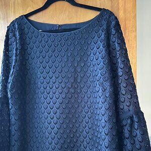 Talbots lace top navy blue excellent condition size XL